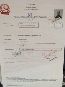 Ministry of Finance Tax department Register No :304310212